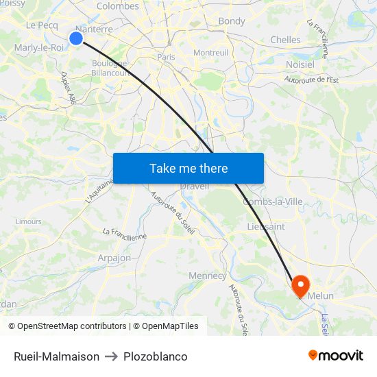 Rueil-Malmaison to Plozoblanco map