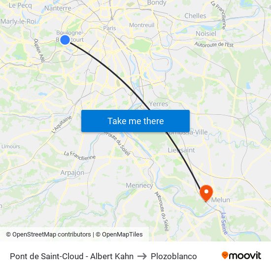Pont de Saint-Cloud - Albert Kahn to Plozoblanco map