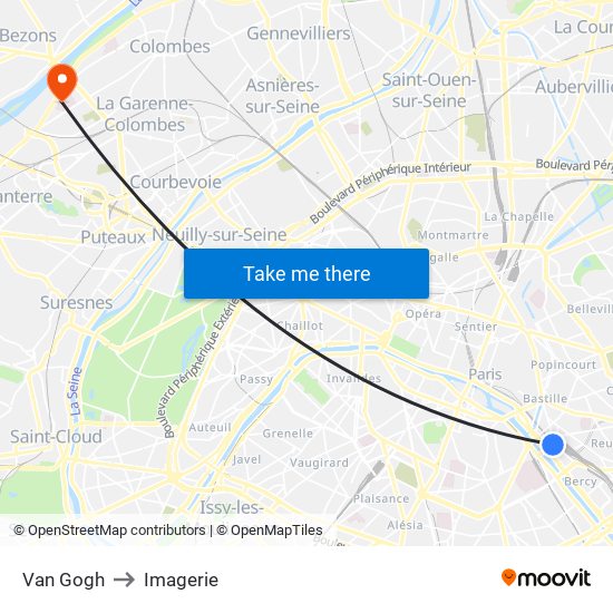 Van Gogh to Imagerie map