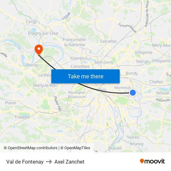 Val de Fontenay to Axel Zanchet map