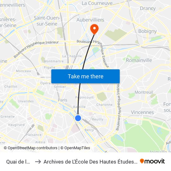 Quai de la Rapée to Archives de L'École Des Hautes Études En Science Sociales map