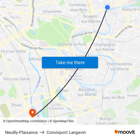 Neuilly-Plaisance to Convisport Langevin map