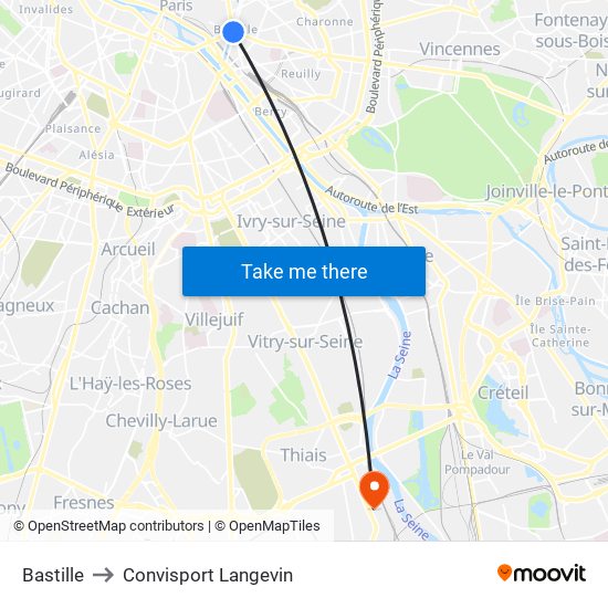 Bastille to Convisport Langevin map