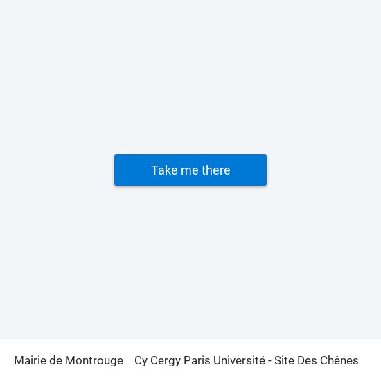 Mairie de Montrouge to Cy Cergy Paris Université - Site Des Chênes map
