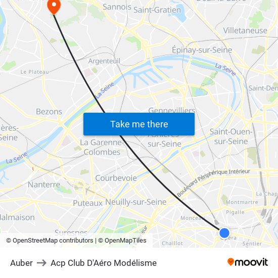 Auber to Acp Club D'Aéro Modélisme map