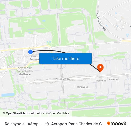 Roissypole - Aéroport Cdg1 (E2) to Aeroport Paris Charles-de-Gaulle TERMINAL L map