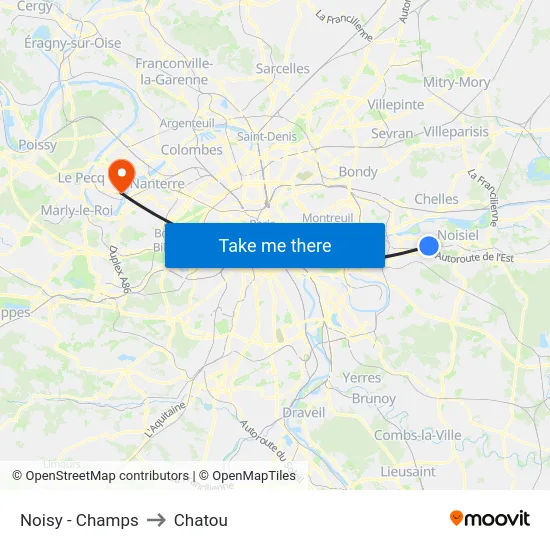 Noisy - Champs to Chatou map