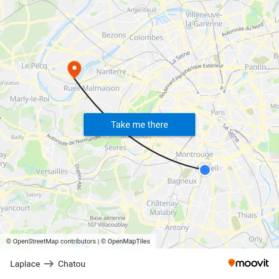 Laplace to Chatou map