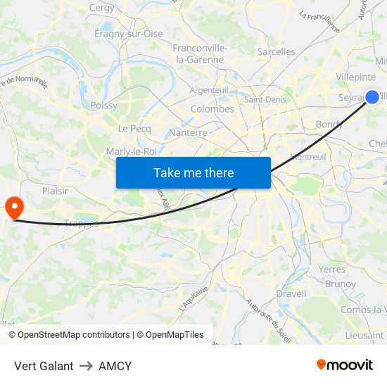 Vert Galant to AMCY map