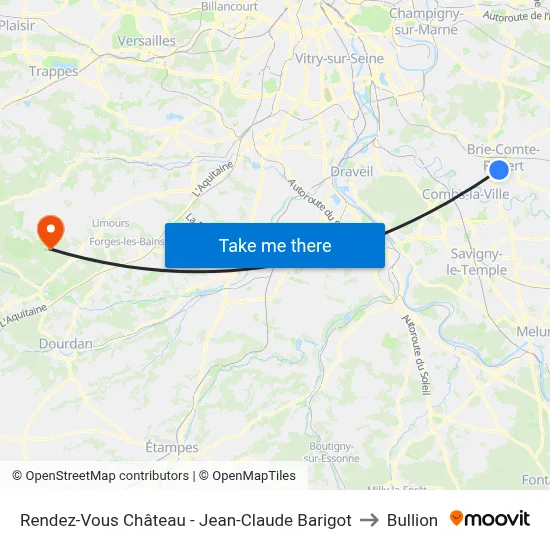 Rendez-Vous Château - Jean-Claude Barigot to Bullion map