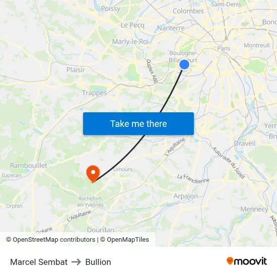 Marcel Sembat to Bullion map