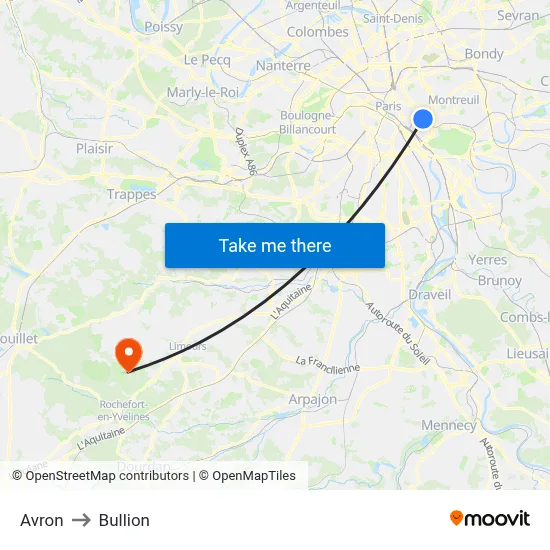 Avron to Bullion map