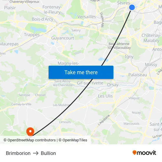 Brimborion to Bullion map