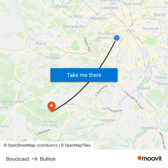 Boucicaut to Bullion map