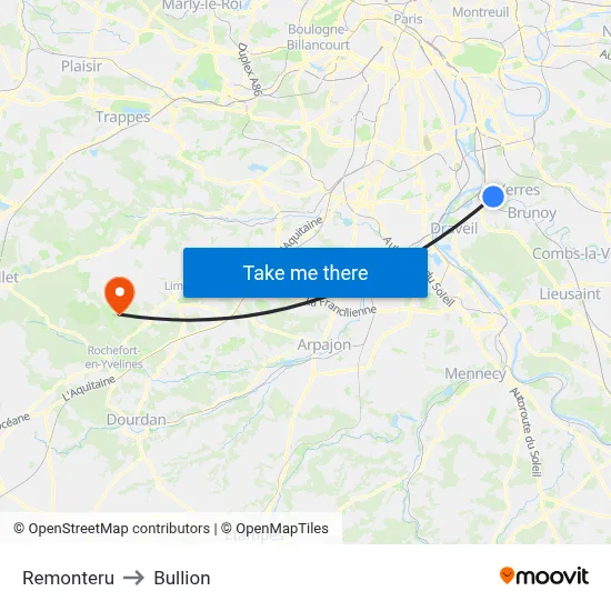 Remonteru to Bullion map