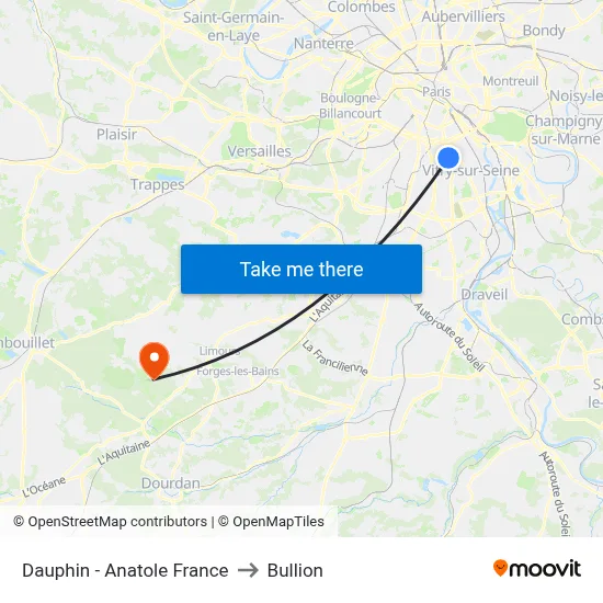 Dauphin - Anatole France to Bullion map
