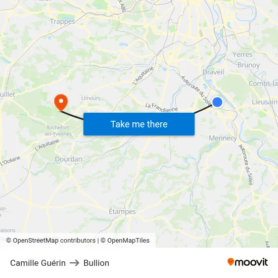 Camille Guérin to Bullion map
