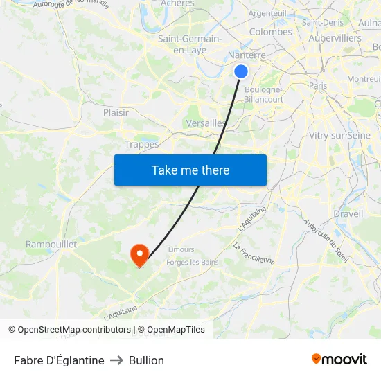 Fabre D'Églantine to Bullion map