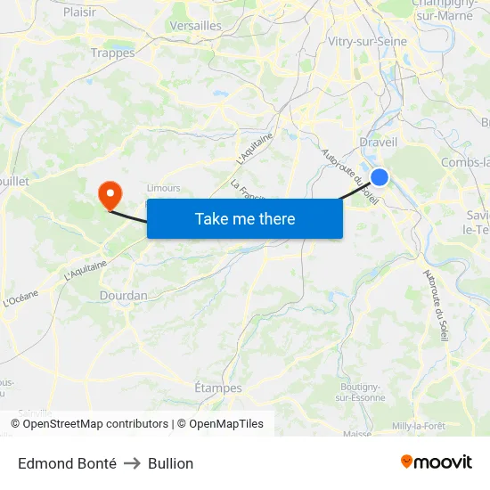 Edmond Bonté to Bullion map