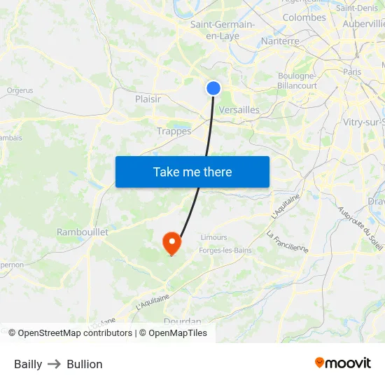 Bailly to Bullion map
