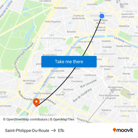 Saint-Philippe-Du-Roule to Efb map