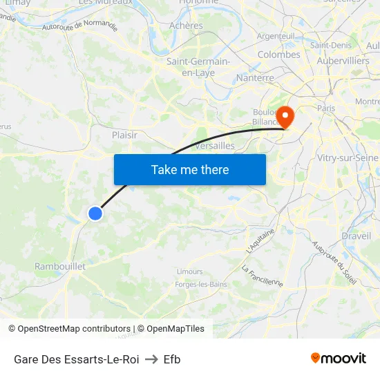 Gare Des Essarts-Le-Roi to Efb map