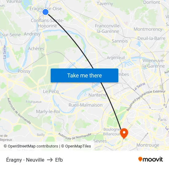 Éragny - Neuville to Efb map