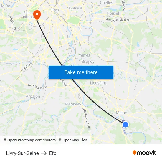 Livry-Sur-Seine to Efb map