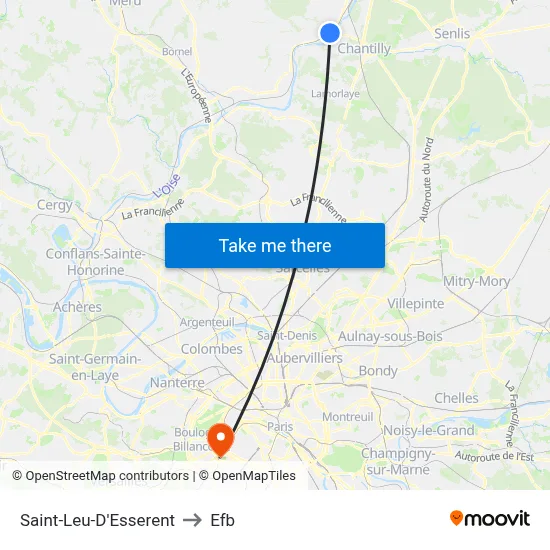 Saint-Leu-D'Esserent to Efb map