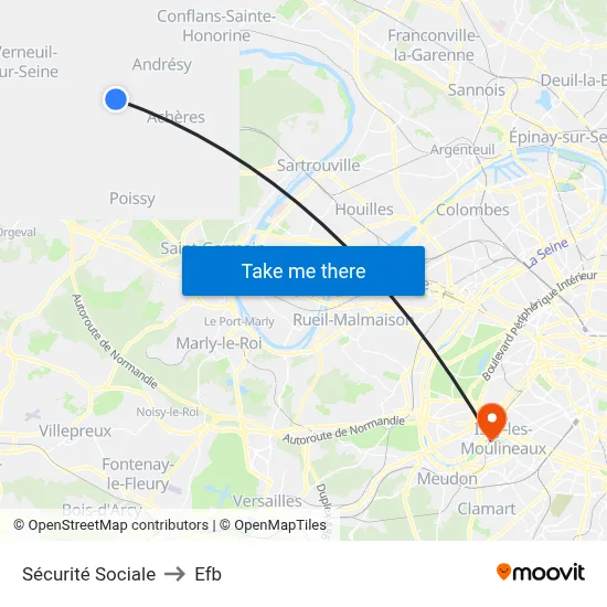 Sécurité Sociale to Efb map