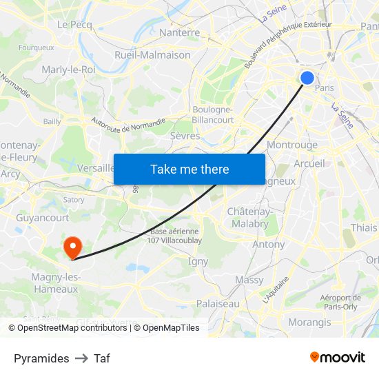 Pyramides to Taf map