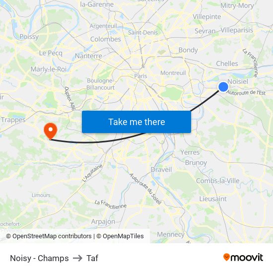 Noisy - Champs to Taf map