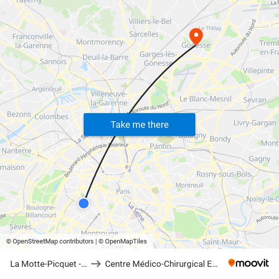 La Motte-Picquet - Grenelle to Centre Médico-Chirurgical Emmanuel Rain map