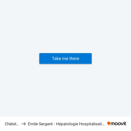 Châtelet to Émile Sergent - Hépatologie Hospitalisation map