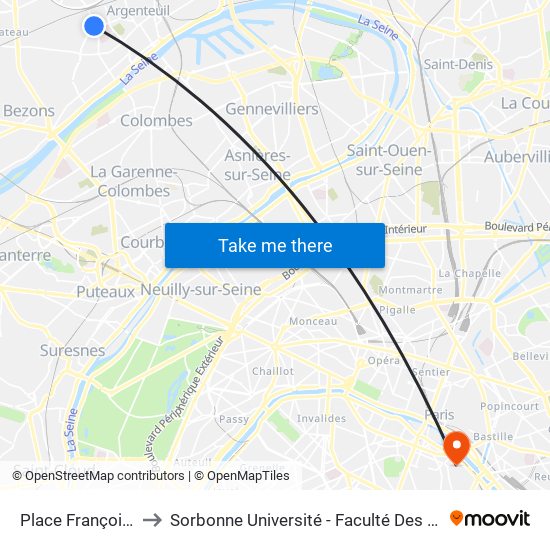 Place François Rabelais to Sorbonne Université - Faculté Des Sciences Et Ingénierie map