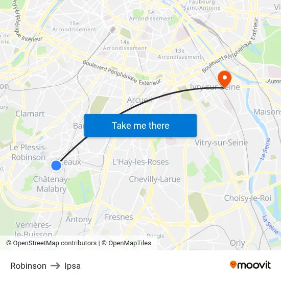 Robinson to Ipsa map