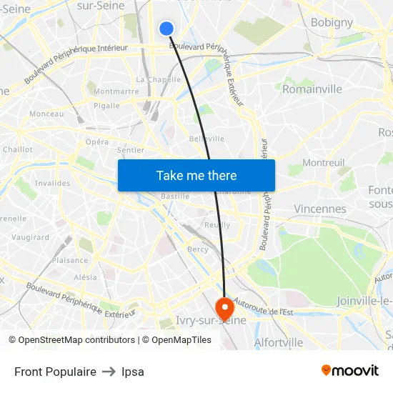 Front Populaire to Ipsa map