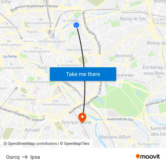 Ourcq to Ipsa map