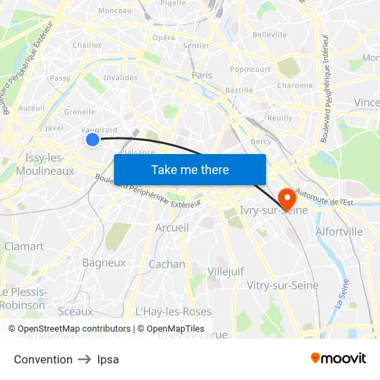 Convention to Ipsa map