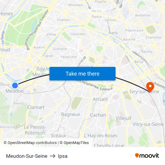 Meudon-Sur-Seine to Ipsa map