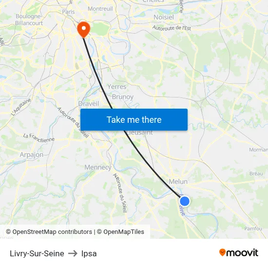 Livry-Sur-Seine to Ipsa map