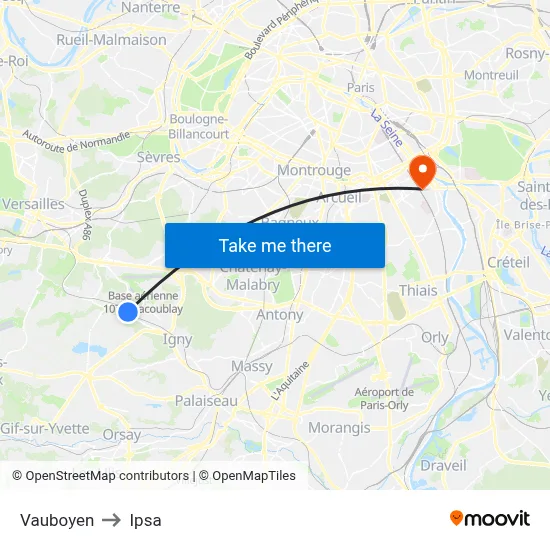 Vauboyen to Ipsa map