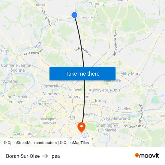Boran-Sur-Oise to Ipsa map