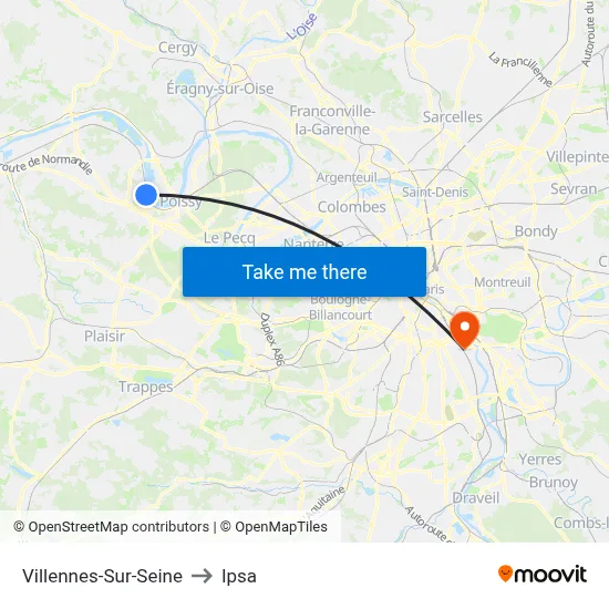 Villennes-Sur-Seine to Ipsa map