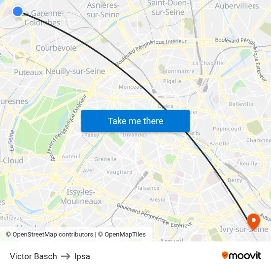 Victor Basch to Ipsa map