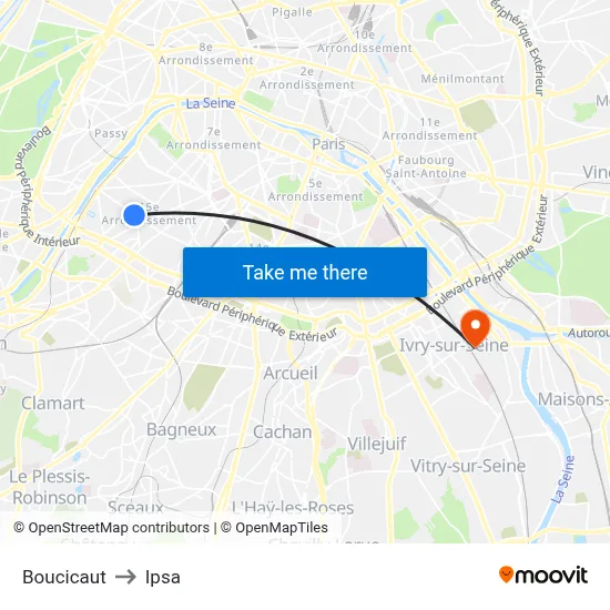 Boucicaut to Ipsa map
