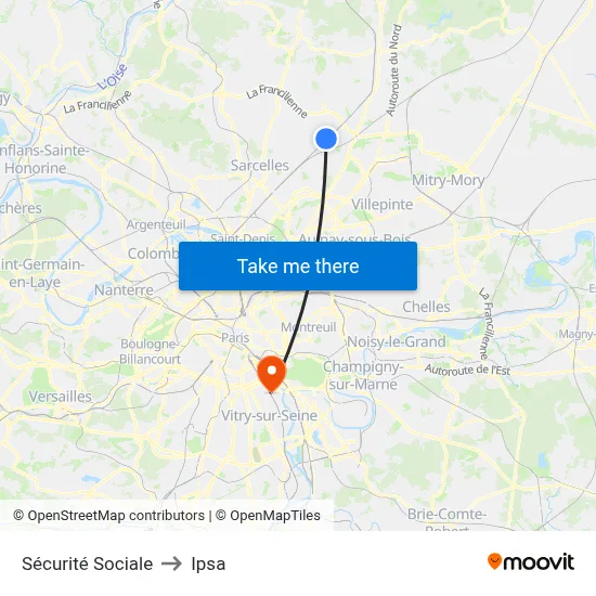 Sécurité Sociale to Ipsa map