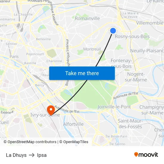 La Dhuys to Ipsa map