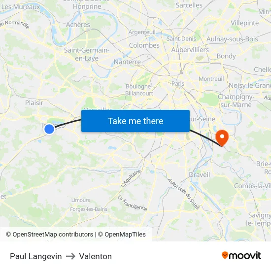Paul Langevin to Valenton map