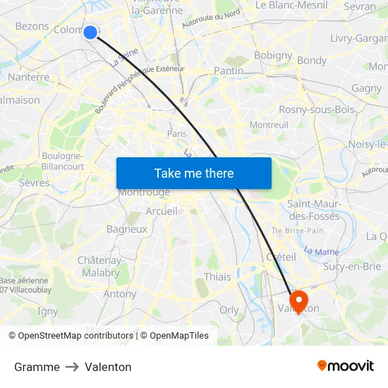 Gramme to Valenton map